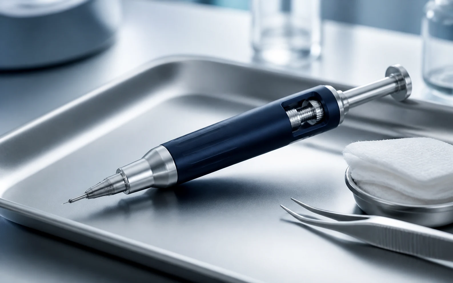 Klinische Produktvisualisierung eines Implanter Pens für die DHI-Technik